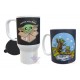 Combo Taza Cerámica Y Jarro Térmico Plástico Baby Yoda Set Mod 01