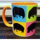 The Beatles Pop Art Taza Interior Naranja