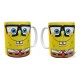 Taza Bob Esponja Cara Corbata Lentes Cerámica