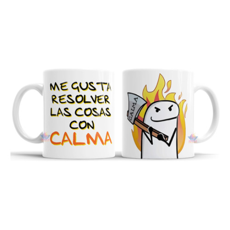 945272-MLA76866708875_062024,Taza Flork De Cerámica Hacha Calma Estrés Dormir Trabajo