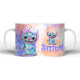 984905-MLA76660634670_062024,Taza De Cerámica Stitch Stich Lilo Peludo Familia Modelo 03