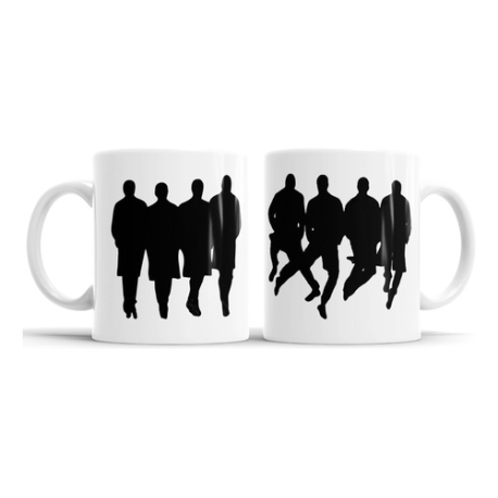 614334-MLA76092858006_052024,Taza De Cerámica Los Simuladores Personajes Silueta Salto