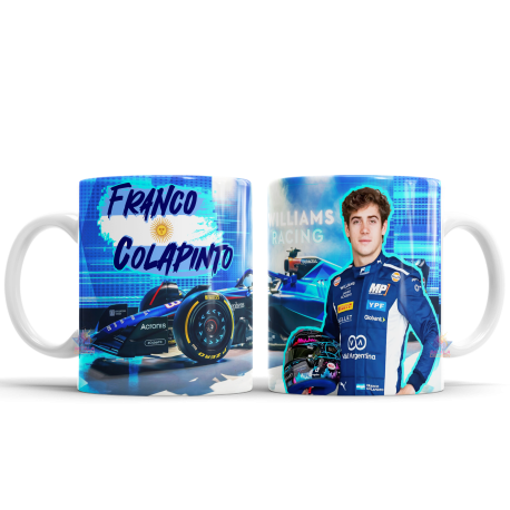 Taza Colapinto Franco Piloto Formula 1 F1 Carrera Racing