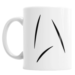 Taza Star Trek Insignia Delta Logo Película Cerámica Geek