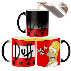 Taza Mágica Simpson Homero Anda La Osa Duff