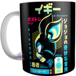 Taza Cerámica Jojo Bizarre Adventure Iggy Stardust Crusaders