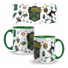 Taza Cerámica Premium De 11oz Harry Potter Casa Slytherin