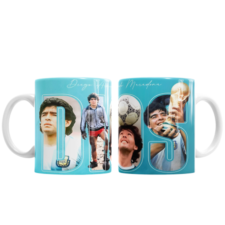 Taza Cerámica Maradona Diego Armando Dios Campeón del Mundo Argentina