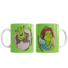 Taza Cerámica Shrek Fiona Amor Frase Ogro Enamorados Siempre