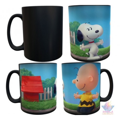 Taza Mágica Snoopy Charlie Brown Casa Abrazo Carlitos Ceram