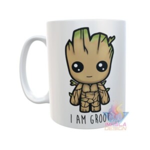 Taza Plástica Baby Groot I Am Groot Irrompible