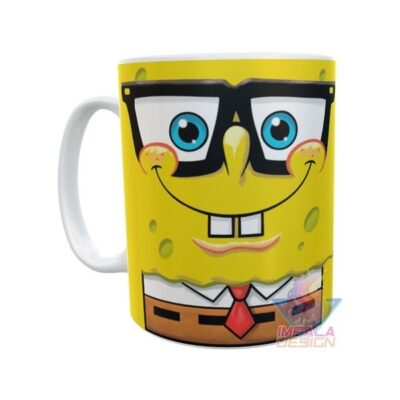 Taza Plástica Bob Esponja Cara Corbata Lentes Irrompible