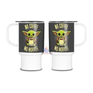Jarro Térmico Plástico Baby Yoda Star Wars Mandalorian Mod 09