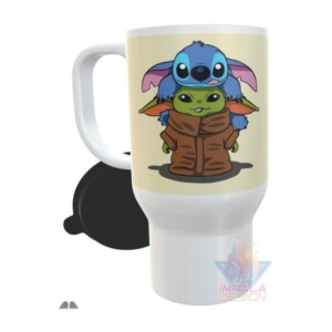 Jarro Térmico Plástico Baby Yoda Star Wars Mandalorian Mod 10
