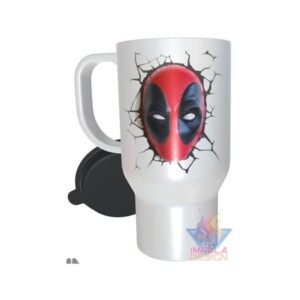 Jarro Térmico Deadpool Comic Logo Plástico