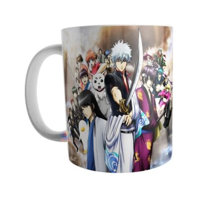 Taza Cerámica Gintama Anime Gintoki Sakata Shinpachi Shimura