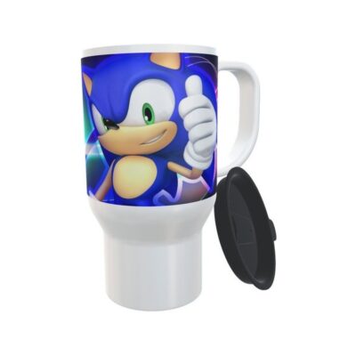 Jarro Térmico Plástico Sonic Sega Game Película Movie Modelo