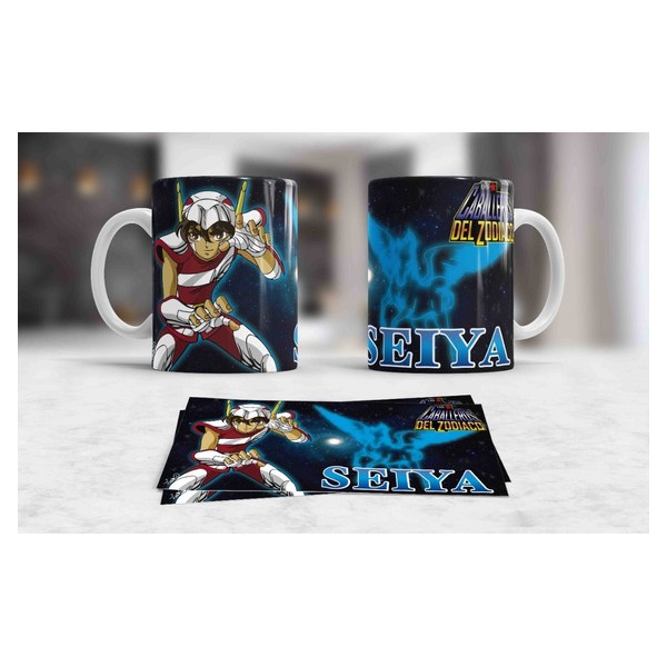 Taza Caballeros Del Zodiaco Saint Seiya Comic Cerámica 1 Taza Caballeros Del Zodiaco Saint Seiya Comic Cerámica