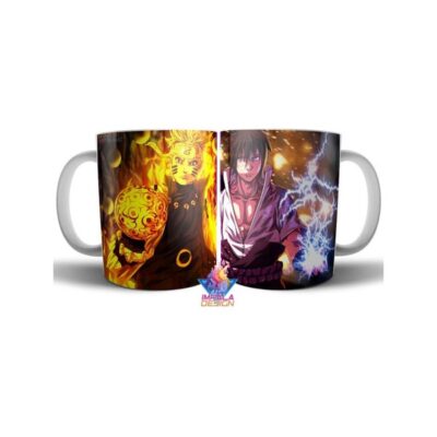 Taza Cerámica Anime Naruto Shippuden Vs Sasuke Final Battle