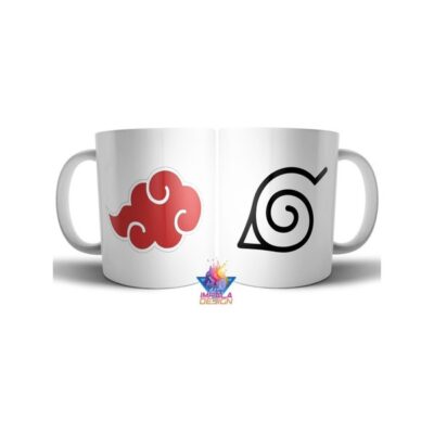 Naruto Shippuden Taza De Cerámica Akatsuki Nube Logo