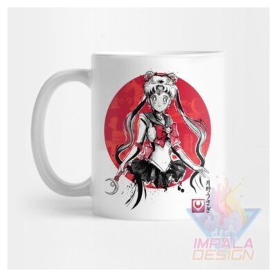 Taza Sailor Moon Manga Usagi Minako Senshi Ceram Anime Mod08