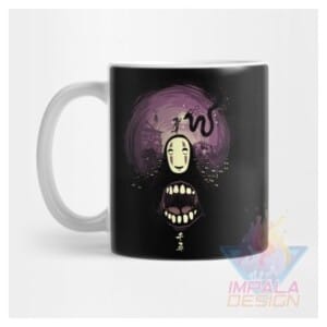 Taza El Viaje De Chihiro Anime Haku Kaonashi Cerámica Mod4