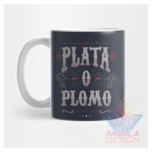 Taza Pablo Escobar Patrón Mal Narcos Plata Plomo Cerámica M3