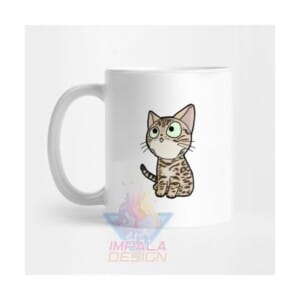 Taza Gato Cat Gatito Gatitos Tigre Cerámica