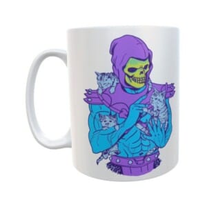 Taza Skeletor Gatos Me Va Para El Orto Cerámica He-man Frase