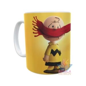Taza Cerámica Snoopy Charlie Brown Bufanda Carlitos