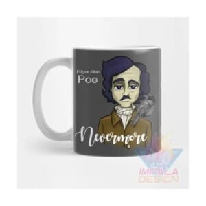 Taza Edgar Allan Poe Escritor Poeta Terror Cerámica Mod04