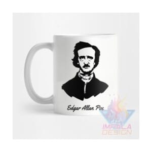Taza Edgar Allan Poe Escritor Poeta Terror Cerámica Mod07