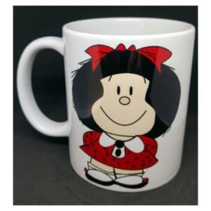 Taza Mafalda Paren El Mundo Que Me Quiero Bajar Cerámica