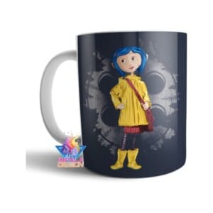 Taza De Cerámica Película Coraline Y La Puerta Secreta Botón