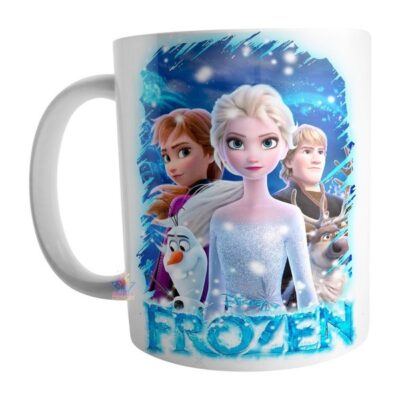 Taza Cerámica Frozen Princesa Elsa Anna Olaf