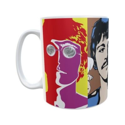The Beatles Rock Taza Cerámica Diseño Pop Art Importada
