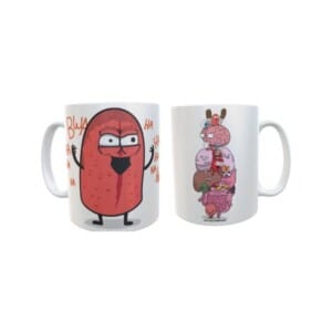 Taza The Awkward Yeti Heart And Brain Tongue Comics