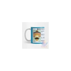 Taza Simpson Krusty Bart Cerámica Homero Barney Mod06