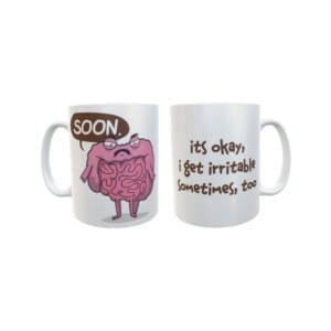 Taza The Awkward Yeti Comic Heart And Brain Mod Intestino