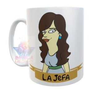 Taza Cristina Kirchner Jefa Simpson Cfk Evita Néstor Perón