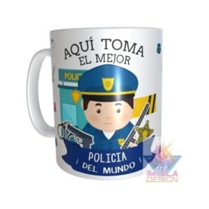 Taza Policía Cerámica Profesiones Abogada Maestra Doctor