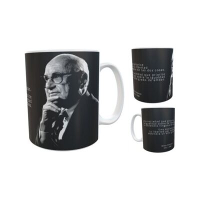 Milton Friedman Café Libertario Taza Cerámica Mod 05