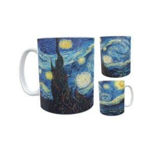 Taza Cerámica La Noche Estrellada Van Gogh Colección Impala