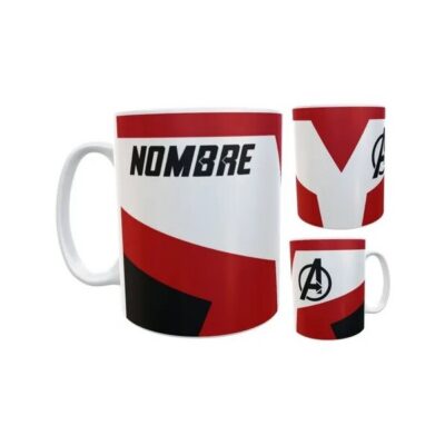 Taza Cerámica Con Tu Nombre Avengers Endgame Marvel