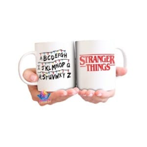 Taza De Cerámica Stranger Things Luces Run Serie Netflix