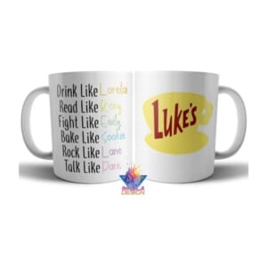 Taza Gilmore Girls Serie De Televisión Lukes Cafetería Ceram