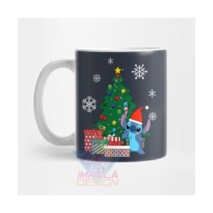Taza Stitch Navidad Disney Lilo Cerámica Ohana