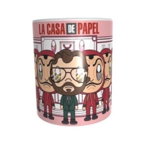 Taza La Casa De Papel Personajes Animados Serie Netflix