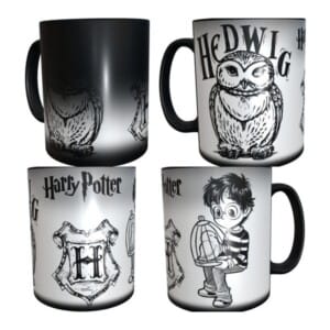 Taza Mágica Harry Potter Hedwig Lechuza Hogwarts J.k Rowling