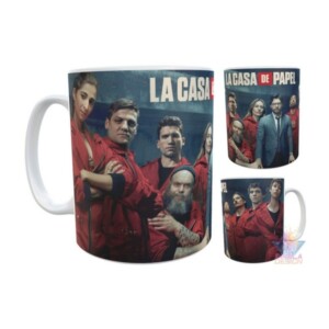 Taza Plástica La Casa De Papel 4 Personajes Profesor Irromp
